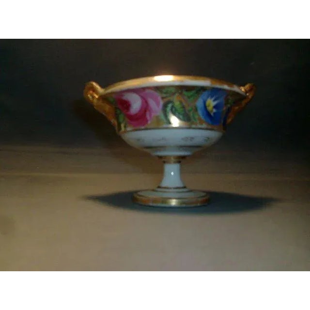 19th Century English Swansea or Derby Style Porcelain Floral Urn Vase For Sale In New York - Image 6 of 9