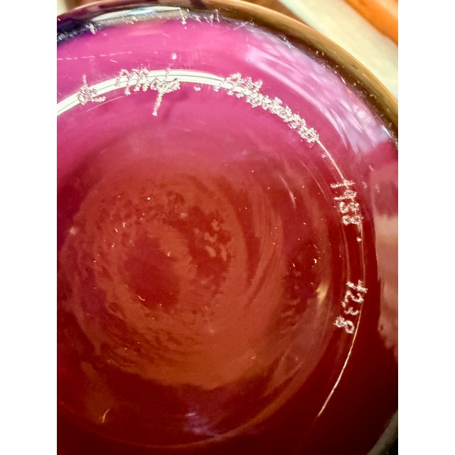 1980s De Majo Artistic Glass Vase, 1988 For Sale - Image 5 of 8