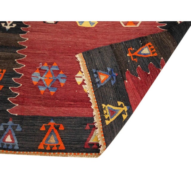 Mid 20th Century Vintage Turkish Kilim Runner For Sale - Image 5 of 7