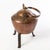Antique Dovetailed Copper Kettle and Iron Trivet For Sale - Image 6 of 9