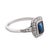 Vintage Sapphire Diamond Platinum Ring, Size 7 For Sale - Image 4 of 6
