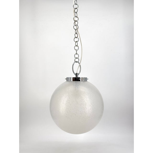 Space Age Spherical Lamp in Murano Glass, Italy, 1970s For Sale - Image 10 of 10