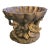 Vintage Large Scalloped Monkey Regency Fruit Bowl Table Decor For Sale