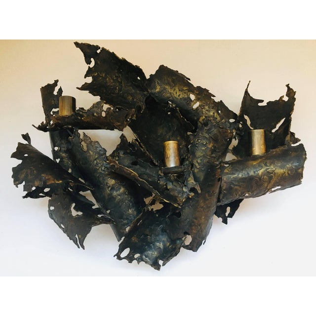 1970s Brutalist Wall/ Light Sconce For Sale In Los Angeles - Image 6 of 6