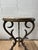 French Gueridon Table With Marble Top and Cast Iron Scroll Legs For Sale In New York - Image 6 of 10