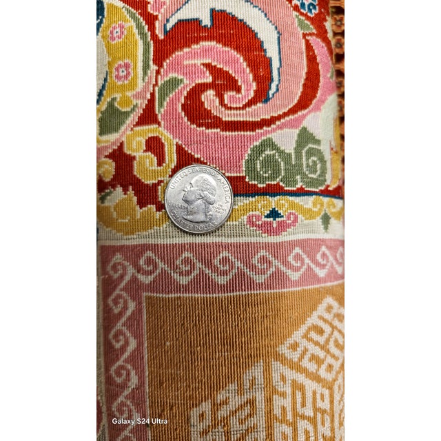 Hereke Silk & Gold Signed " Shafi Zareh " Master Weaver / Wall Hanging For Sale - Image 4 of 10