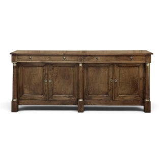 Early 19th Century French Empire Period Walnut Grand Buffet For Sale