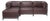 Axis 4pc Sectional Avanti Pecan Titanium Frame For Sale