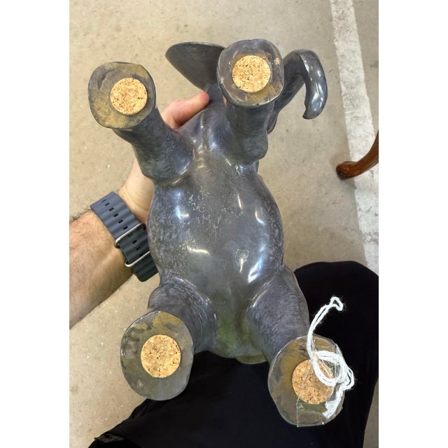 Wah Ming Chang Bronze Sculpture Limited Edition # Out Of90 Mother &Baby Elephant For Sale - Image 4 of 12