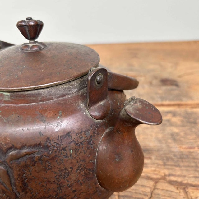 Antique Japanese Copper Teapot For Sale - Image 13 of 18