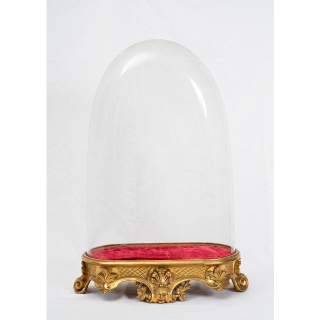 Antique 19th Century Neapolitan Louis Philippe Bell with Gilded Wooden Base For Sale - Image 4 of 4