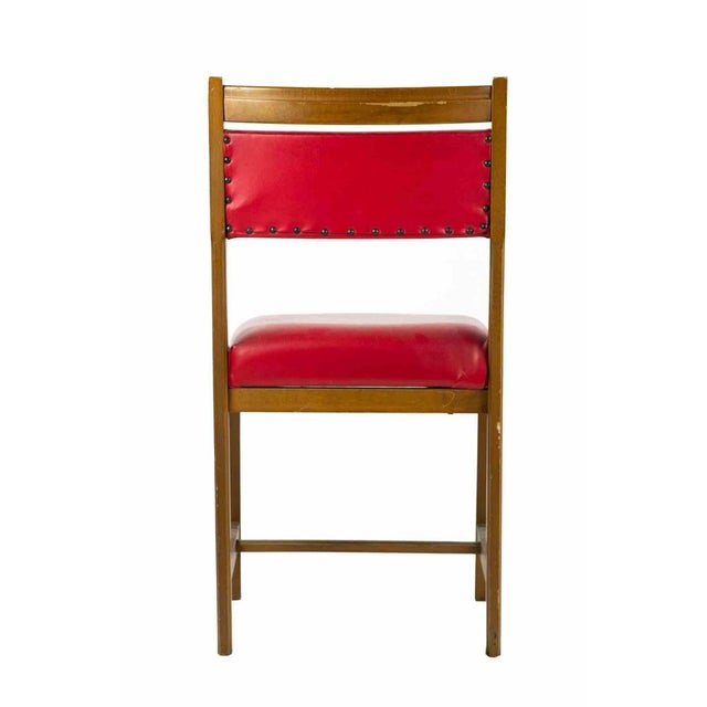Red Chairs, 1970s, Set of 6 For Sale - Image 4 of 9