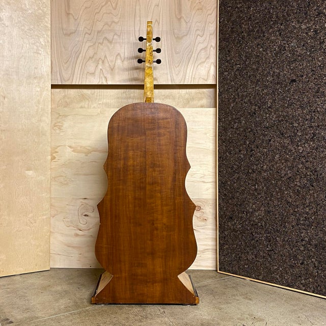 Wood 1930s Art Deco Cello Commode Cabinet For Sale - Image 7 of 18