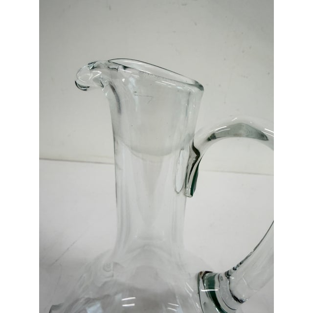 Vintage 1980s Etched Crystal Grape Vine Wine Decanter With Handle & Ball Stopper For Sale - Image 13 of 16