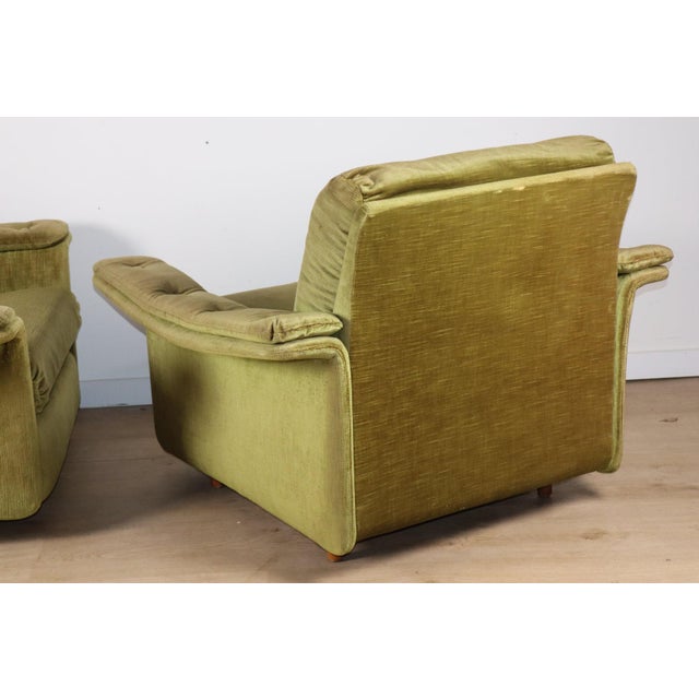 Vintage Velvet Armchairs, 1960s, Set of 2 For Sale - Image 14 of 18