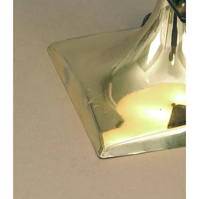 Metal 1950s Mid-Century Modern Table or Desk Lamp, a Metal and Glass "Tour De Force" For Sale - Image 7 of 10