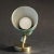 Metal Mid-Century Modern Brass and Green Adjustable Wall Lamp, 1950s For Sale - Image 7 of 11