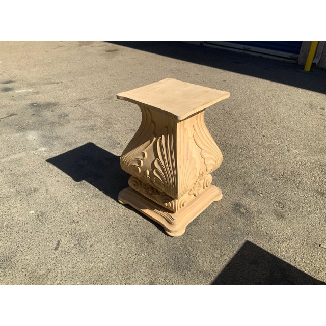 2010s Highly Carved Designer Dining Base. For Sale - Image 5 of 9