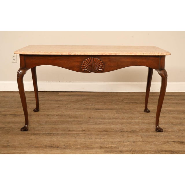 Kittinger Colonial Williamsburg Marble Top Mahogany Server For Sale - Image 14 of 18