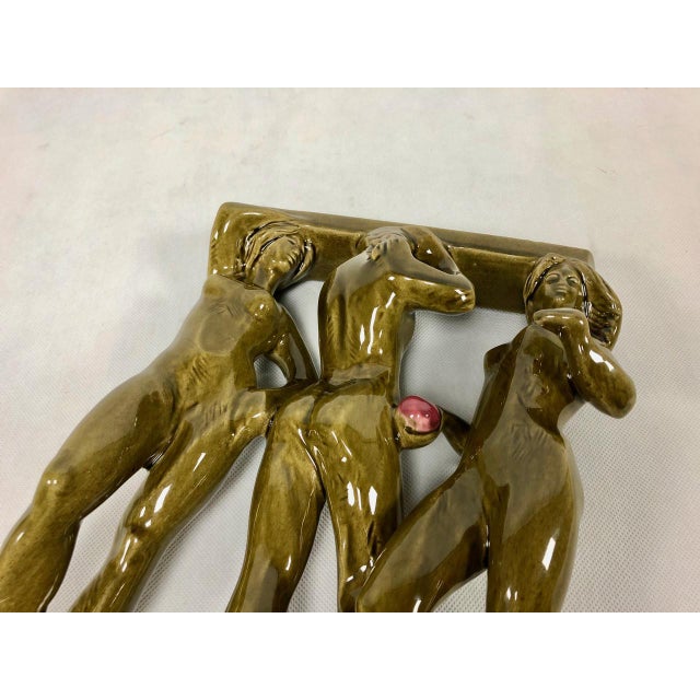 Figurine of Three Graces in the Bathhouse by Zdeněk Frank for Johoker Bechyně, 1970 For Sale - Image 10 of 13