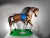 Decorative rocking horse made of papier-mâché, 1950s Measurements: 70 x 28 x 59 cms.