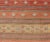 Orange Vintage Hand Woven Turkish Kilim Colorful Stripe Runner With Tribal Motifs For Sale - Image 8 of 12