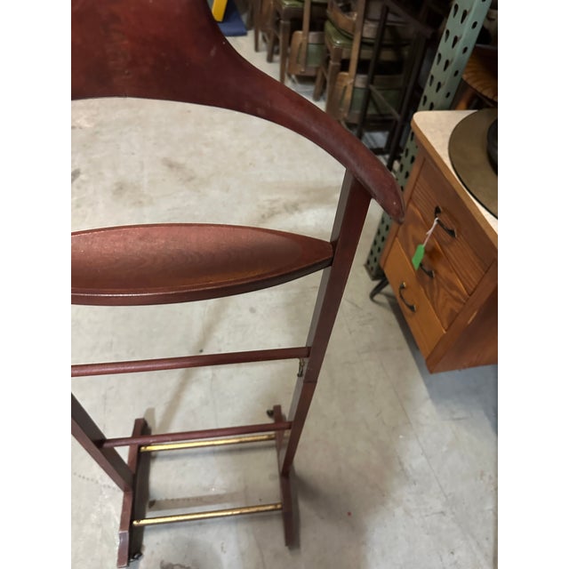 1970s Wooden Valet on Wheels For Sale - Image 4 of 8