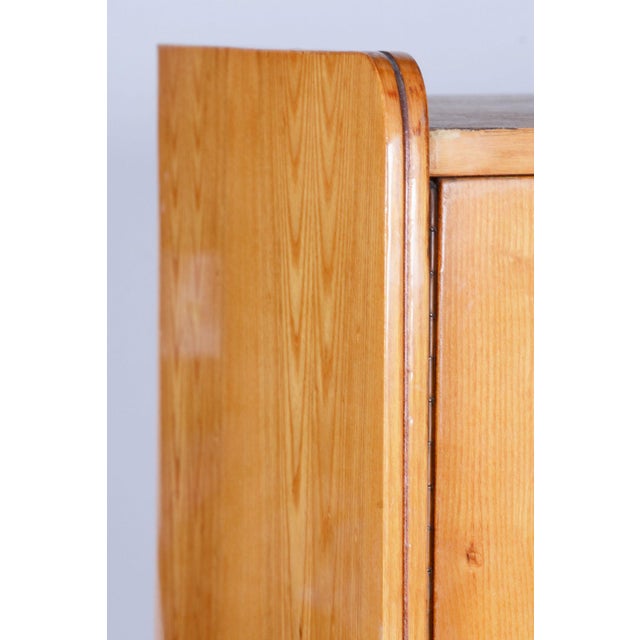 Mid-Century Modern Wardrobe in Ash by Tatra Pravenec, Czech, 1950s For Sale - Image 10 of 17