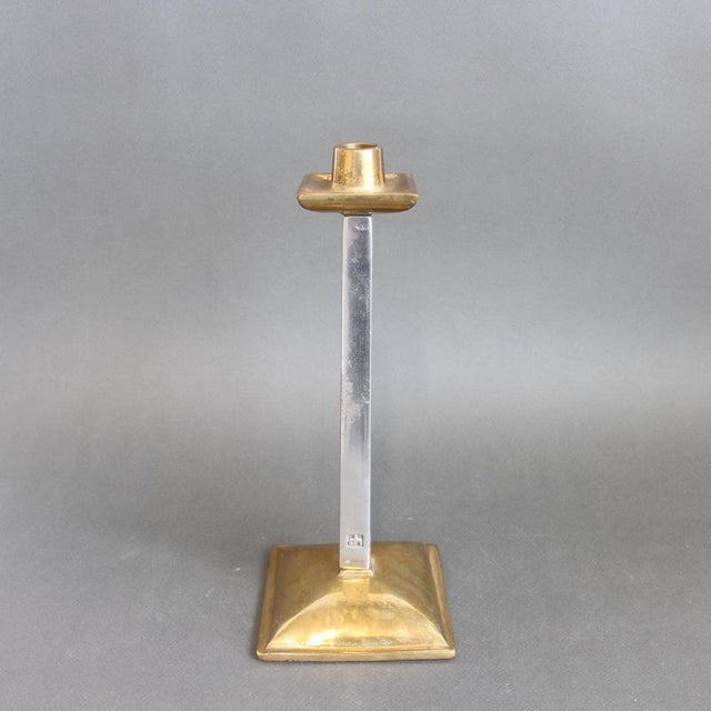 A striking brutalist candlestick by renowned designer david marshall, dating to the 1980s. Weighty and tactile, this...