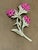 Vintage 14 Kt White Gold Diamond & 18 Ct Pink Sapp Floral Bouquet Broach 30.4 GM For Sale In New York - Image 6 of 18