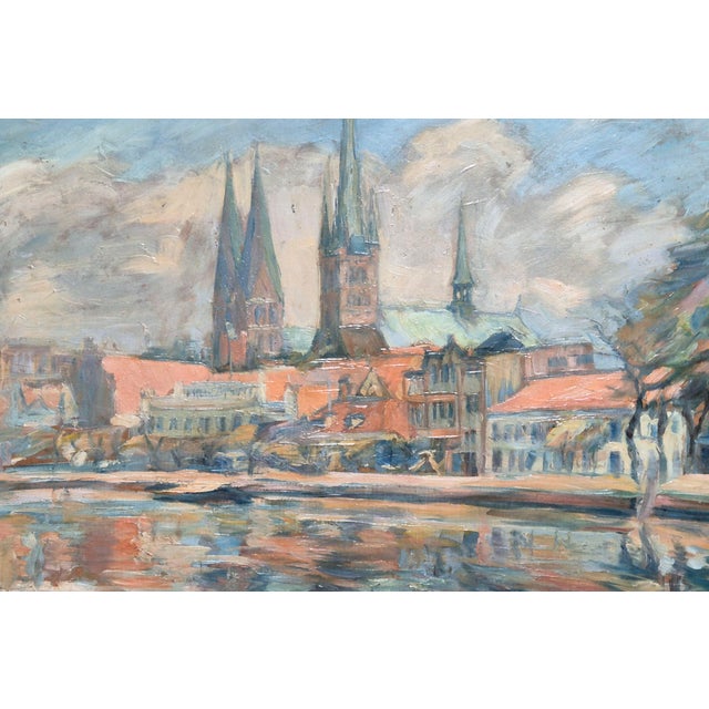 Otto Schulz Stradtmann, Lübeck, Oil Painting, 1920s, Framed For Sale - Image 14 of 17