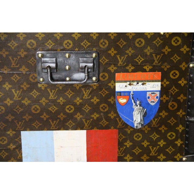 Metal Cube-Shaped Trunk by Louis Vuitton, 1920s For Sale - Image 7 of 18