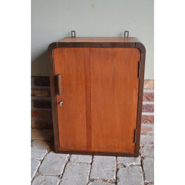 Antique Art Deco Medicine Cabinet in Mahogany For Sale - Image 6 of 7