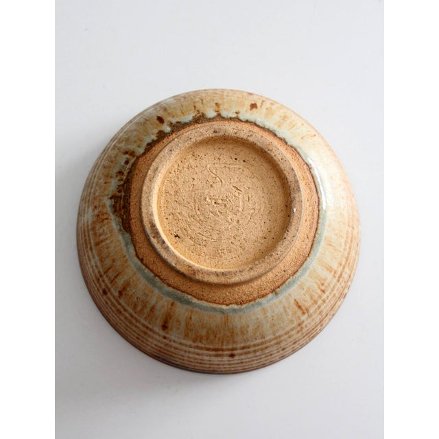 Vintage Handmade Studio Pottery Bowl For Sale - Image 14 of 15
