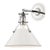 Hudson Valley Lighting Mark D. Sikes Painted No.2 1-Light Wall Sconce, Polished Nickel/Off White For Sale