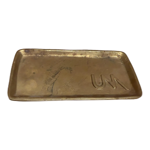 Vintage Bronze Italian Tray Um
