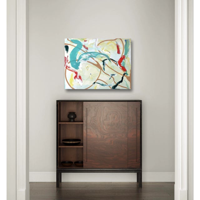 Matthew Izzo Abstract Painting “Seaside” (2023) - Acrylic Paint on Canvas, For Sale - Image 4 of 7
