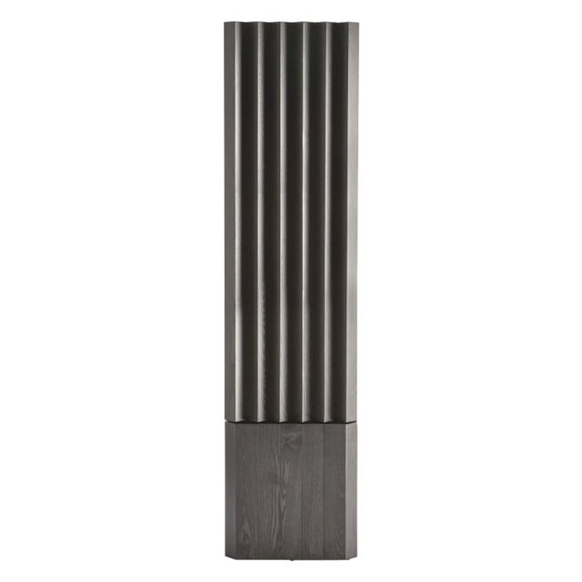 210 Wood Column with Lacquered Interiors by Cara Davide For Sale