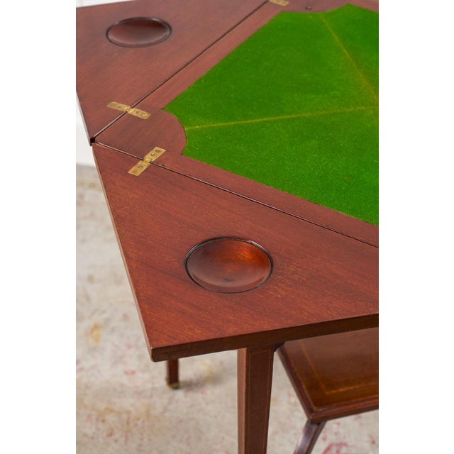 Edwardian Envelope Card Table For Sale - Image 11 of 18