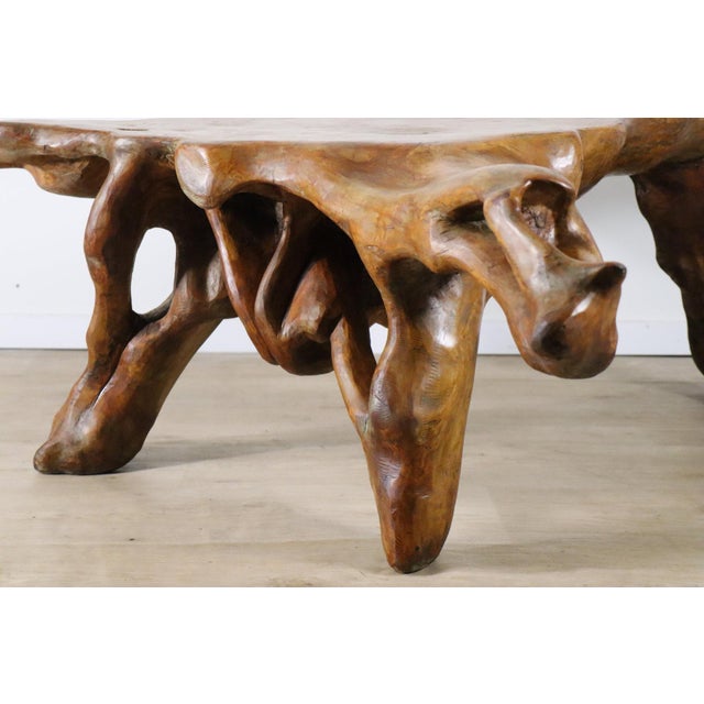 Brutalist Racine Sculptural Coffee Table in Elm, 1960s For Sale - Image 9 of 18