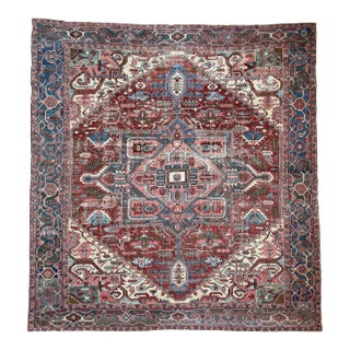 1910s Northwest Geometric Rug, 11 x 12 For Sale