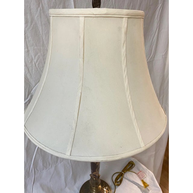 Lamp With Grapevine Column For Sale - Image 4 of 12