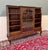 Antique English Bookcase Bookshelf Cabinet Glass Oak Queen Anne Legs 1920s-30s For Sale - Image 15 of 18