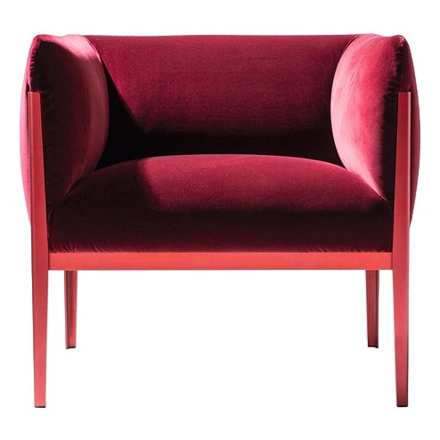 Aluminum and Fabric Cotone Armchair by Ronan & Erwan Bourroullec for Cassina For Sale