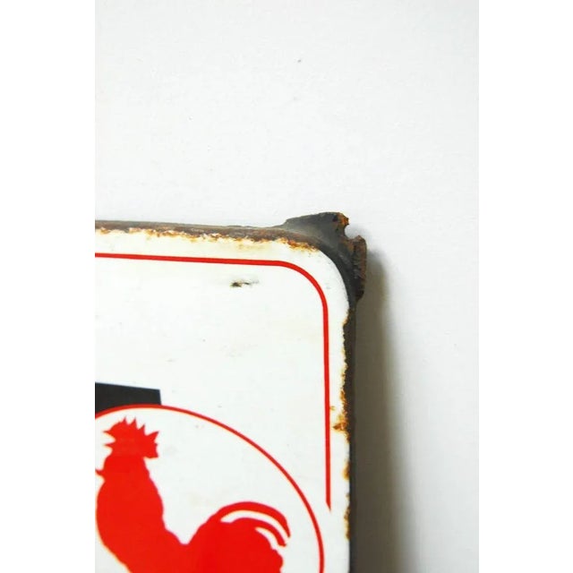 Black Antique Dutch Metal Farm Animal Feed Sign For Sale - Image 8 of 11