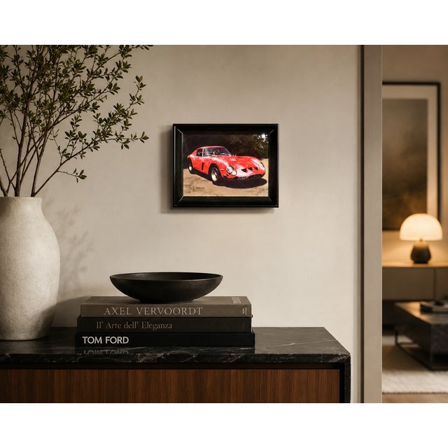 Luigi Rocca "1962 Ferrari 250 GTO" Hyperrealist Painting Italian Realism - Acrylic painting on board - Signed Board Size...