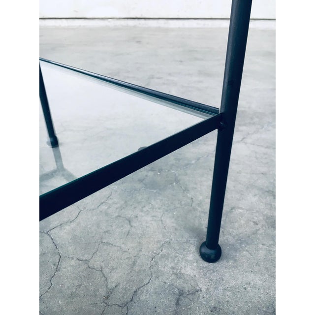 Minimalist Design Two Tier Low Side Table. Made in Belgium, 1960's period. Side table, bedside table or sofa end table....