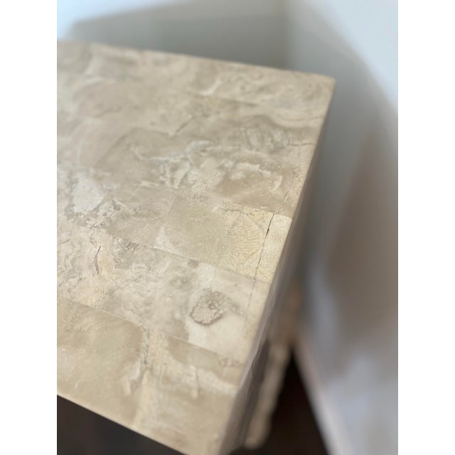 1980s 1980s Postmodern Tessellated Stone Pedestal Plinth For Sale - Image 5 of 8