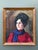 Vintage Original Oil Portrait on Canvas For Sale - Image 4 of 12