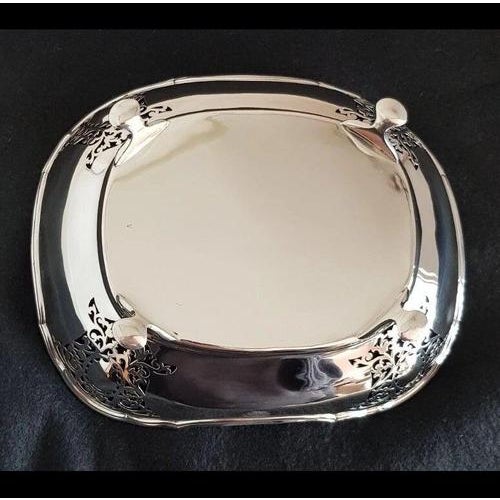 Antique Sterling Silver Fruit Bowl from Atkin Brothers, Sheffield, 1923 For Sale - Image 16 of 18